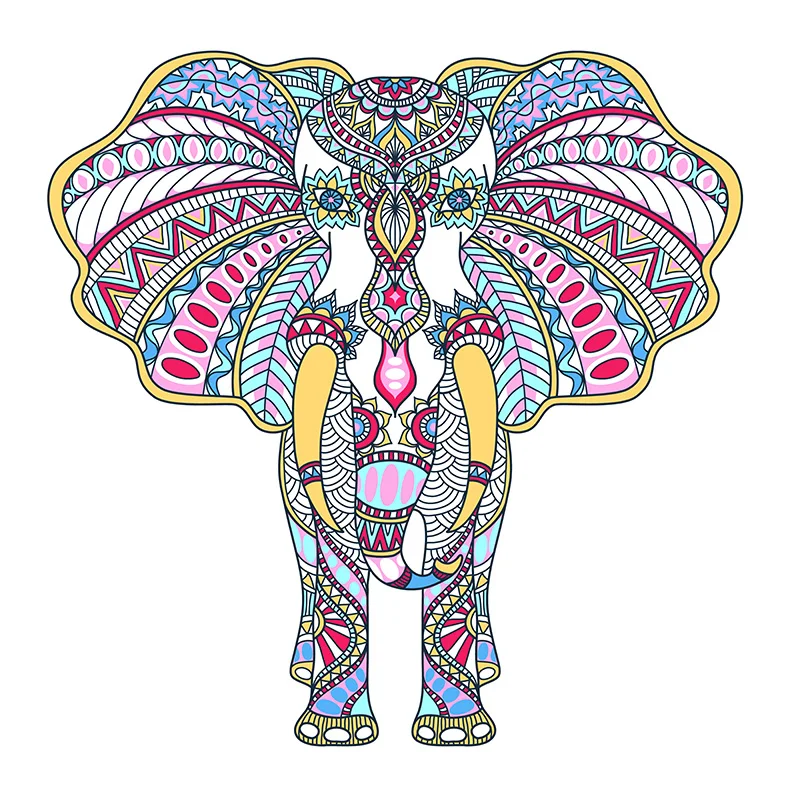 

Kids Animal Wooden Puzzles For Adults Gift Indian Elephant 3 Jigsaw Game DIY Fidget Toy Factory Copyright Wholesale Crafts Block