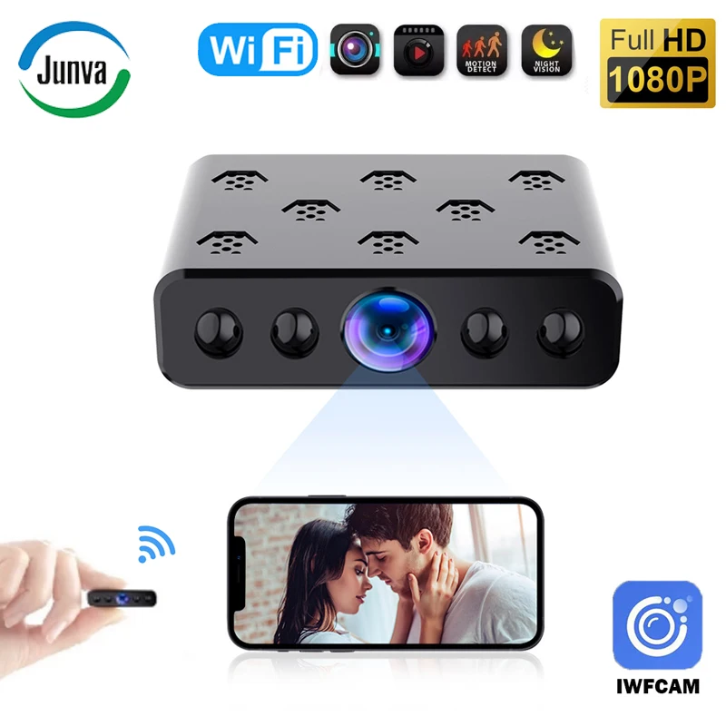 

Мини-камера видеонаблюдения с поддержкой Wi-Fi, HD 1080P