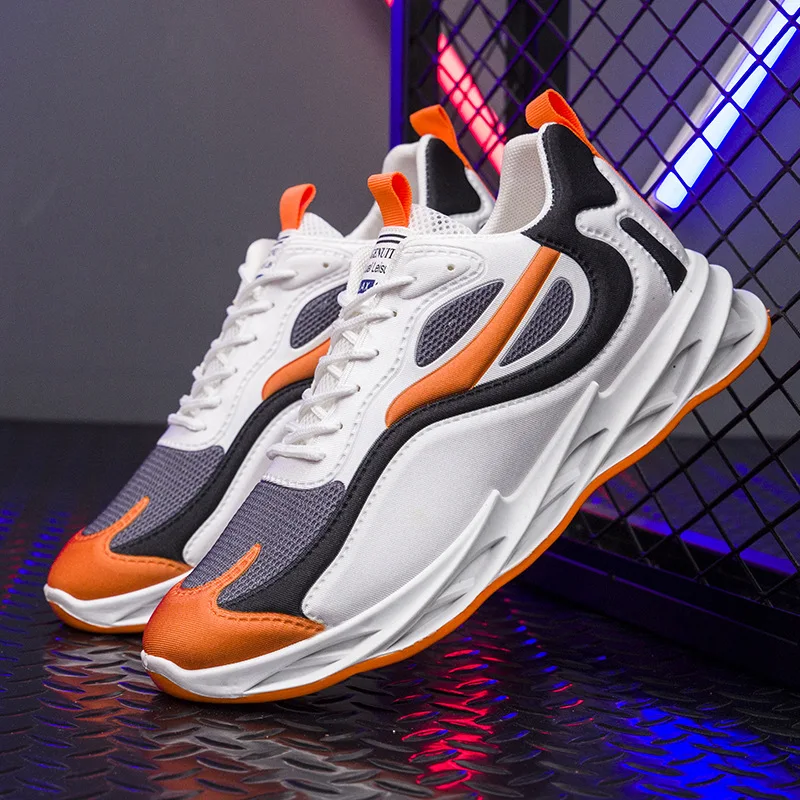 

Fashion Men's Shoes New Color Trend Fly Line Breathable Casual Shoes Lightweight Non-slip Running Shoes Mesh Sports Shoes Men