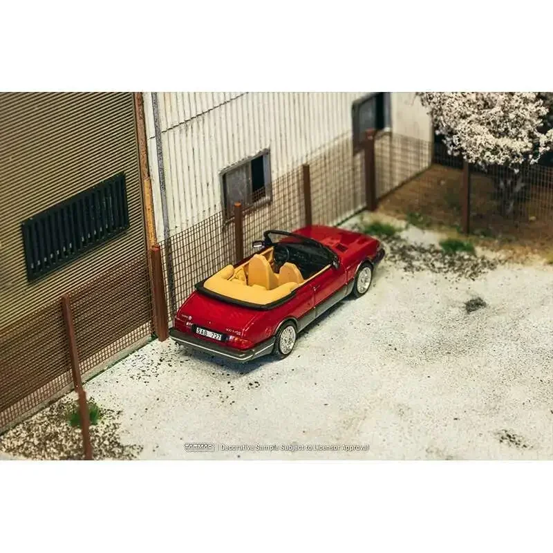 Фото TW в наличии 1:64 Saab 900 Turbo Convertible красная литая под давлением модель автомобиля, коллекция игрушек Tarmac Works №2