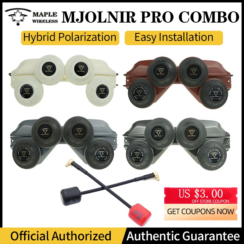 Maple Wireless Mjolnir Pro 5 8G FPV комбинированная антенна версия 3 DJI Goggles V2 V1 Aerial RC DIY Parts