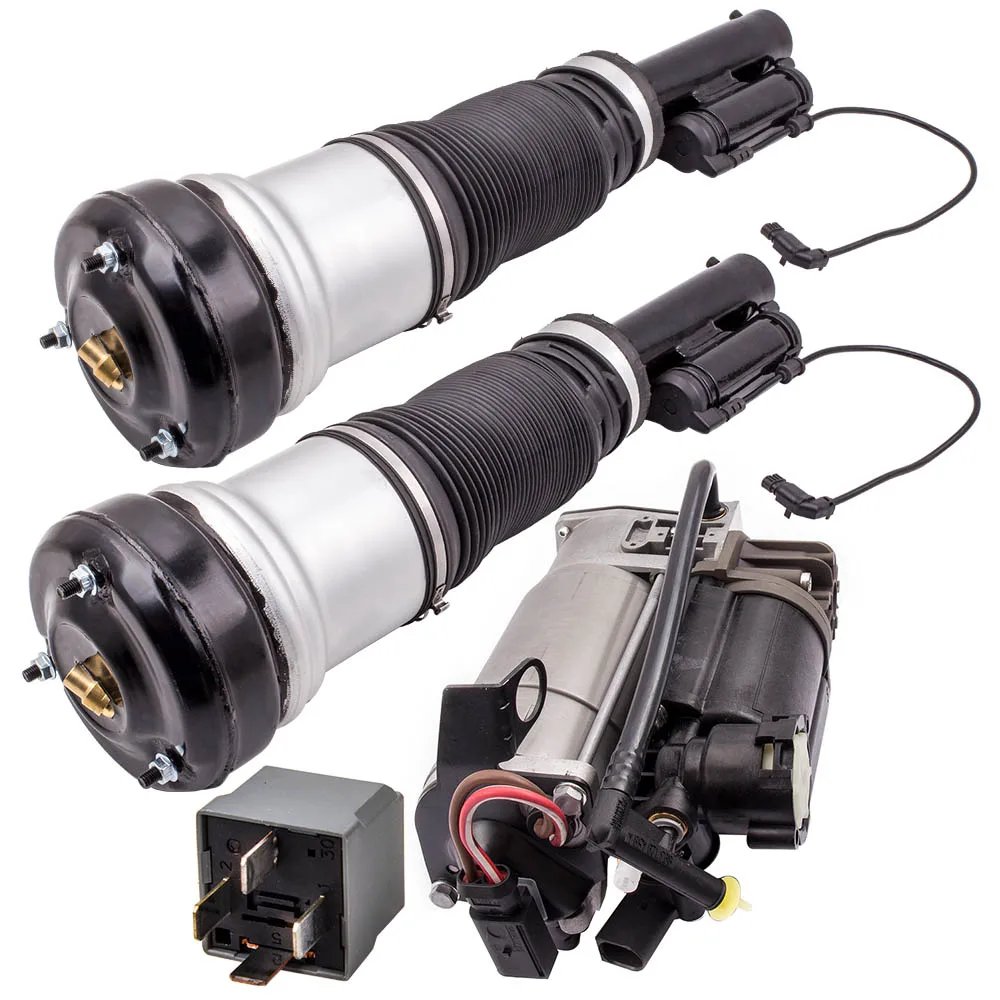 Передняя Пневматическая Подвеска + воздушный насос для Mercedes S Class W220 98-06 2203202438 S430