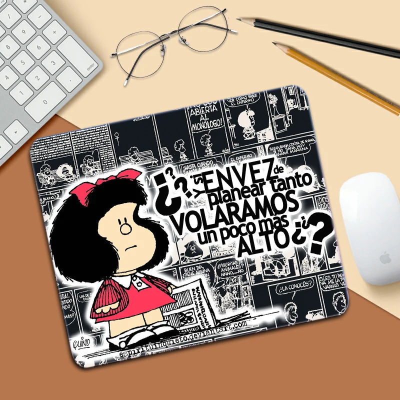 

Top Quality Cartoon Mafalda Small Mouse Pad Gamer Play Mats Top Selling Wholesale Gaming Pad Mouse desk accessories for valorant