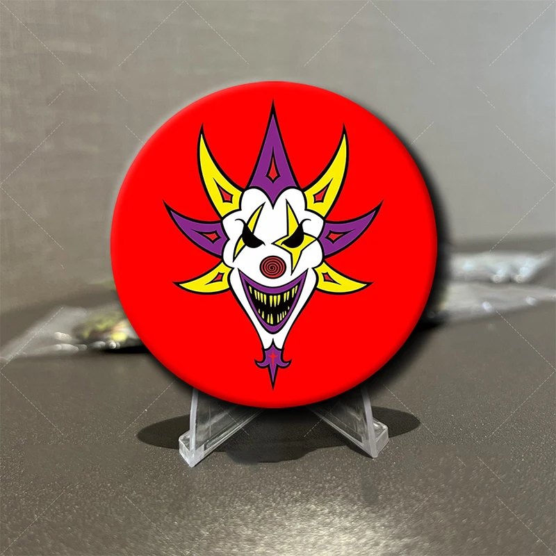 Фото ICP Insane Clown Posse Hatchet Man Креативные булавки Музыкальная группа в стиле хип-хоп Juggalo Wicked Жесть Брошь Значок для сумки Декор одежды №3