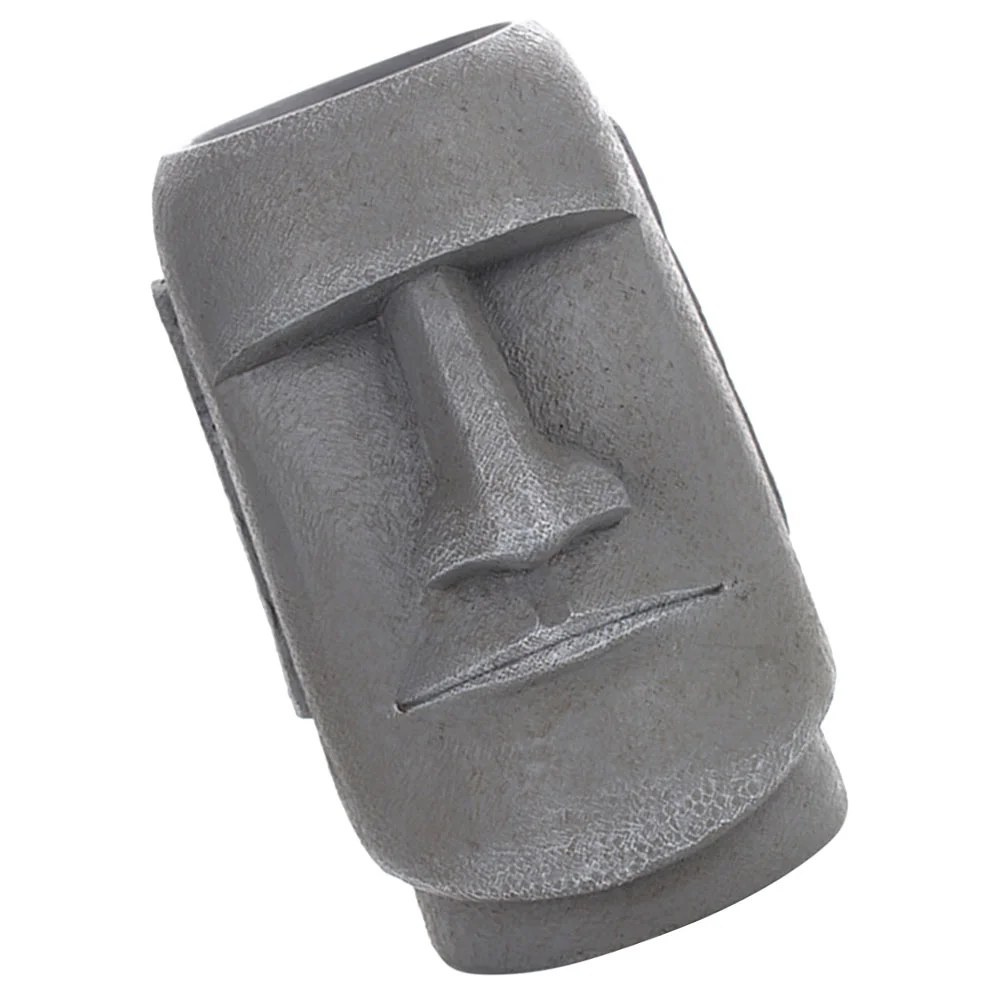 

Easter Land Moai Head Planter Decorative Resin Flower Pot Indoors Outdoors Flower Pot Decor