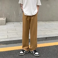black khaki white casual pants men fashion straight pants mens japanese streetwear loose wide leg pants mens trousers s 3xl
