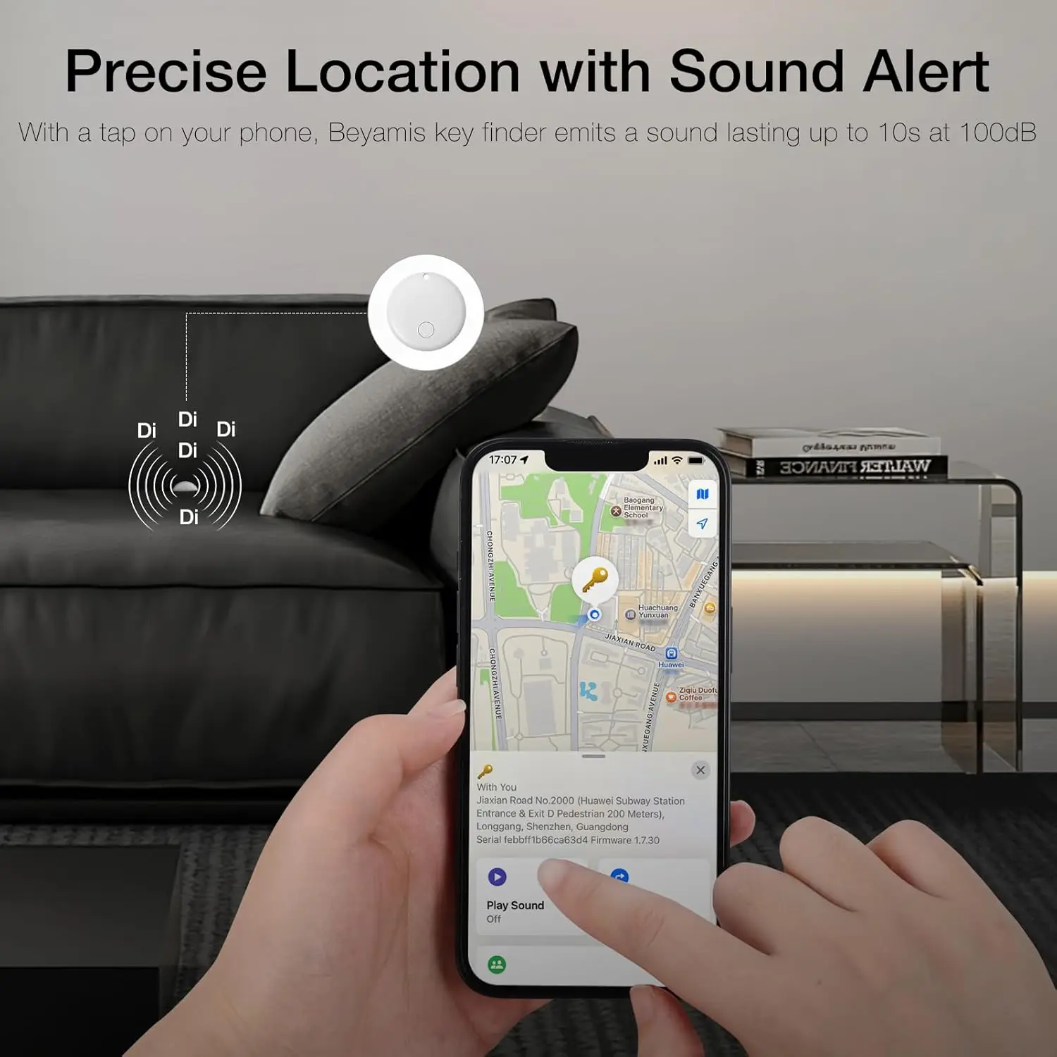 Фото AirTags — упаковка 1/2/4 предметов Bluetooth, совместимые с приложением Apple Find My, трекером для детей, багажа, ключами, рюкзаком №2