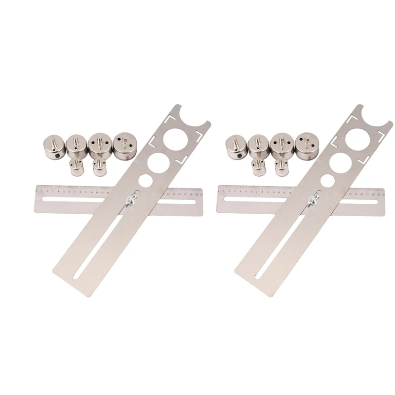 

2X New Adjustable Tile Locator To Wall Marking Position Ruler Ceramic Hole Cutter Tile Drill