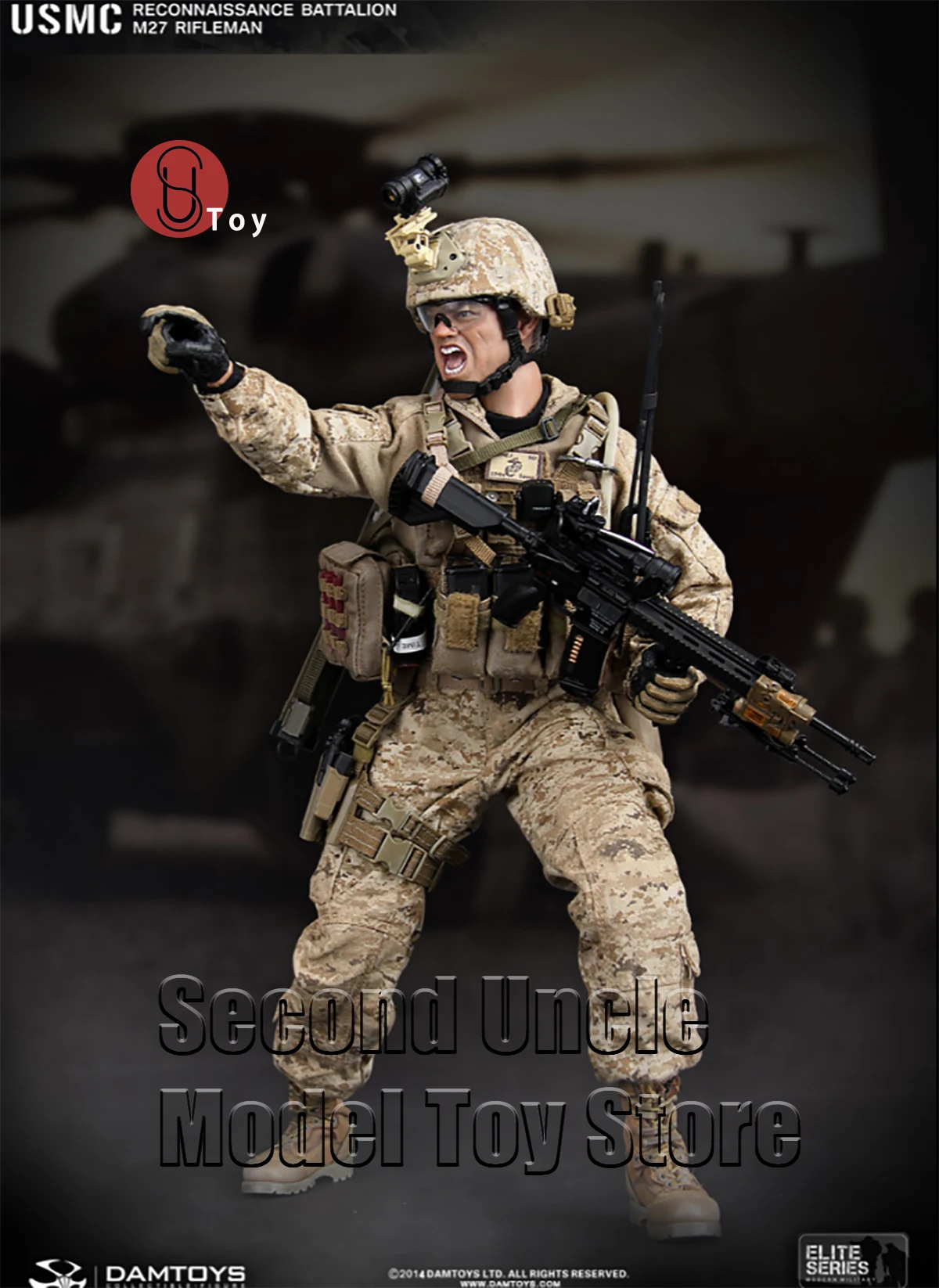 DAMTOYS DAM 78014 1/6 USMC Reconnaissance Battalionm 27 Rifleman Мужской Солдат Военная Фигурка Полный Набор