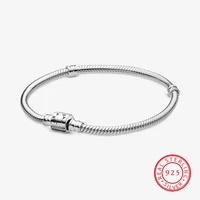 925 sterling silver snake chain diy charm bracelet for women gift ewelry logo %d0%bf%d0%b0%d0%bd%d0%b4%d0%be%d1%80%d0%b0 bracelets for women