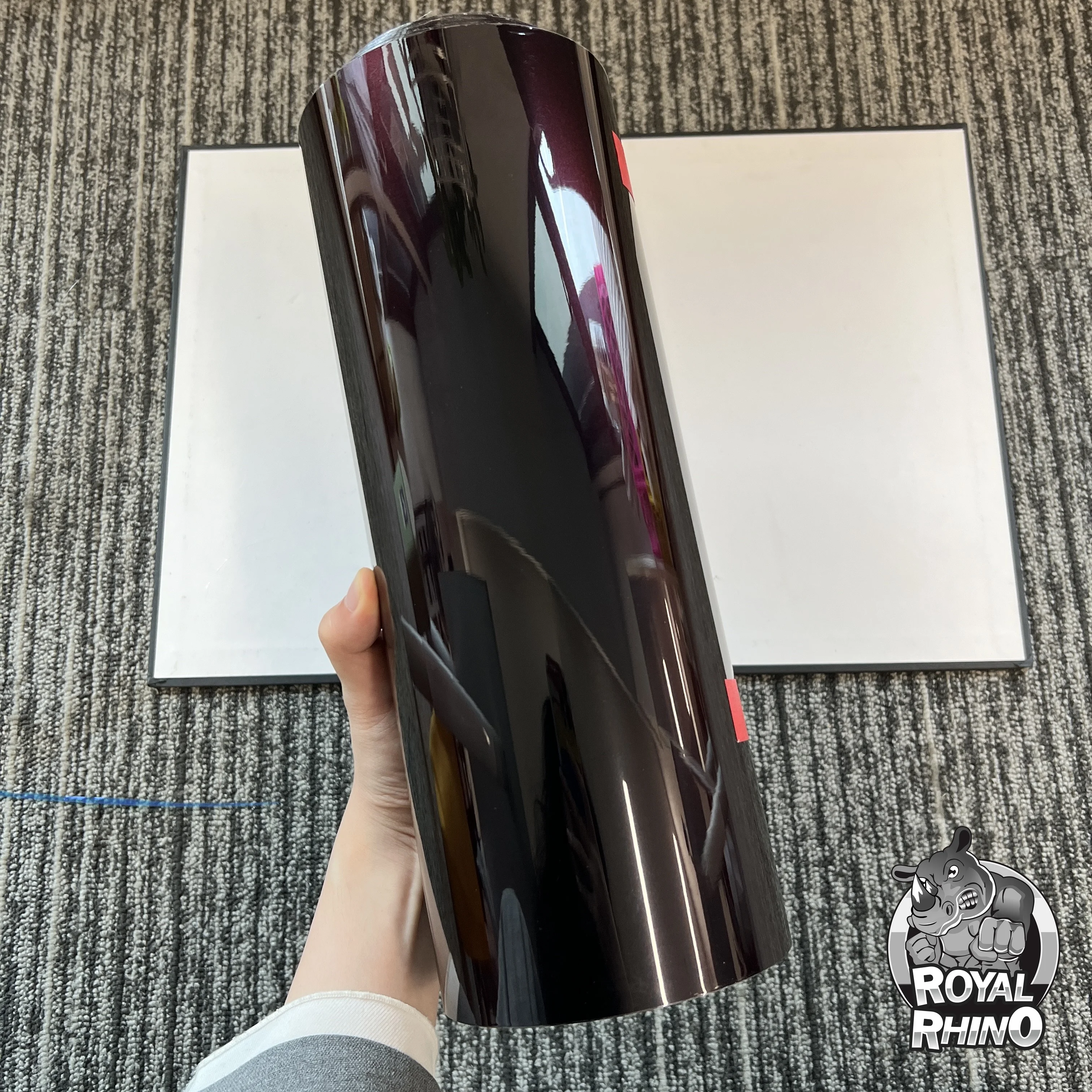 ПЭТ супер глянцевая металлическая пленка Madeira Magic Color Shift Rainbow Drift черная красная