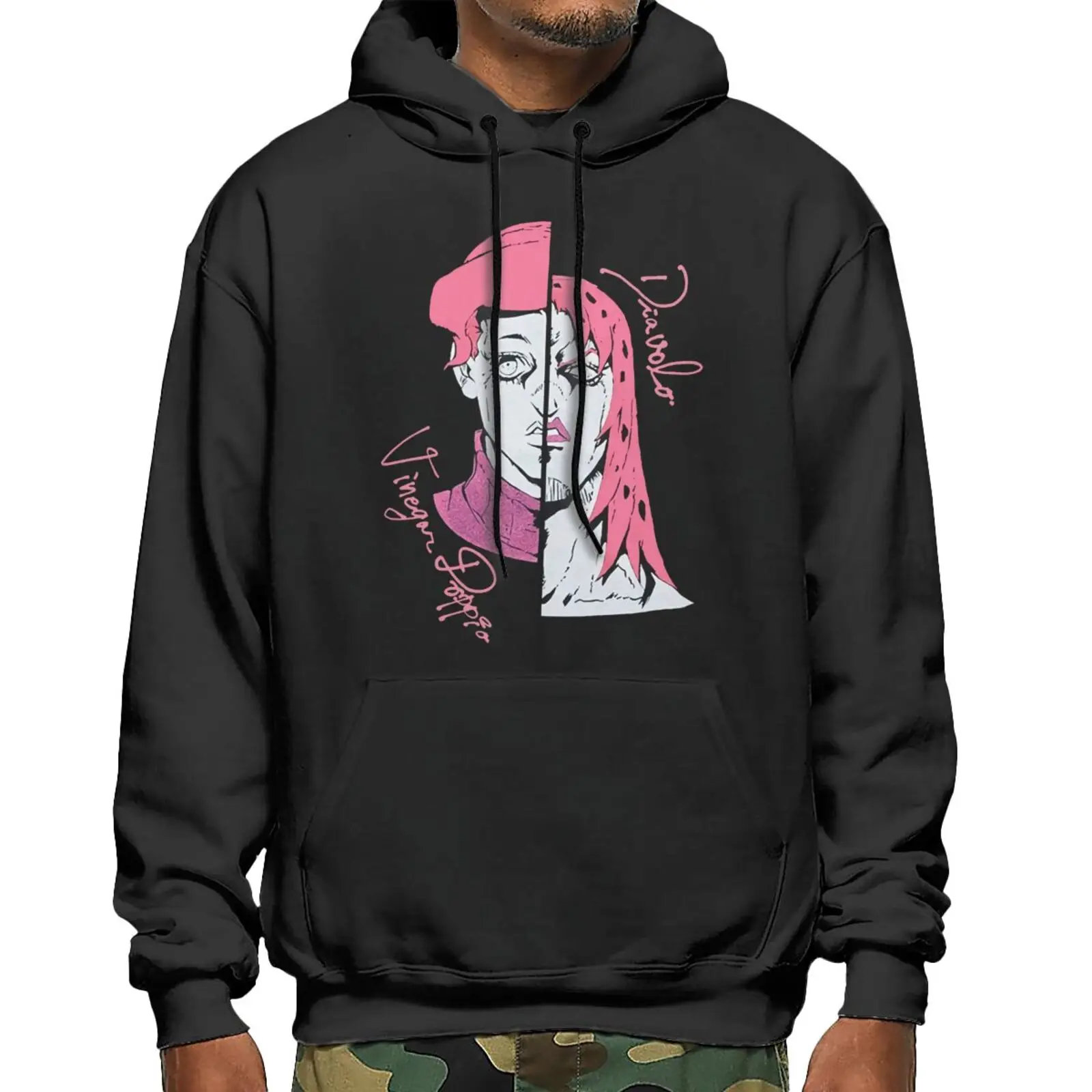 

Толстовка мужская с капюшоном в стиле «Невероятные приключения Джоджо»