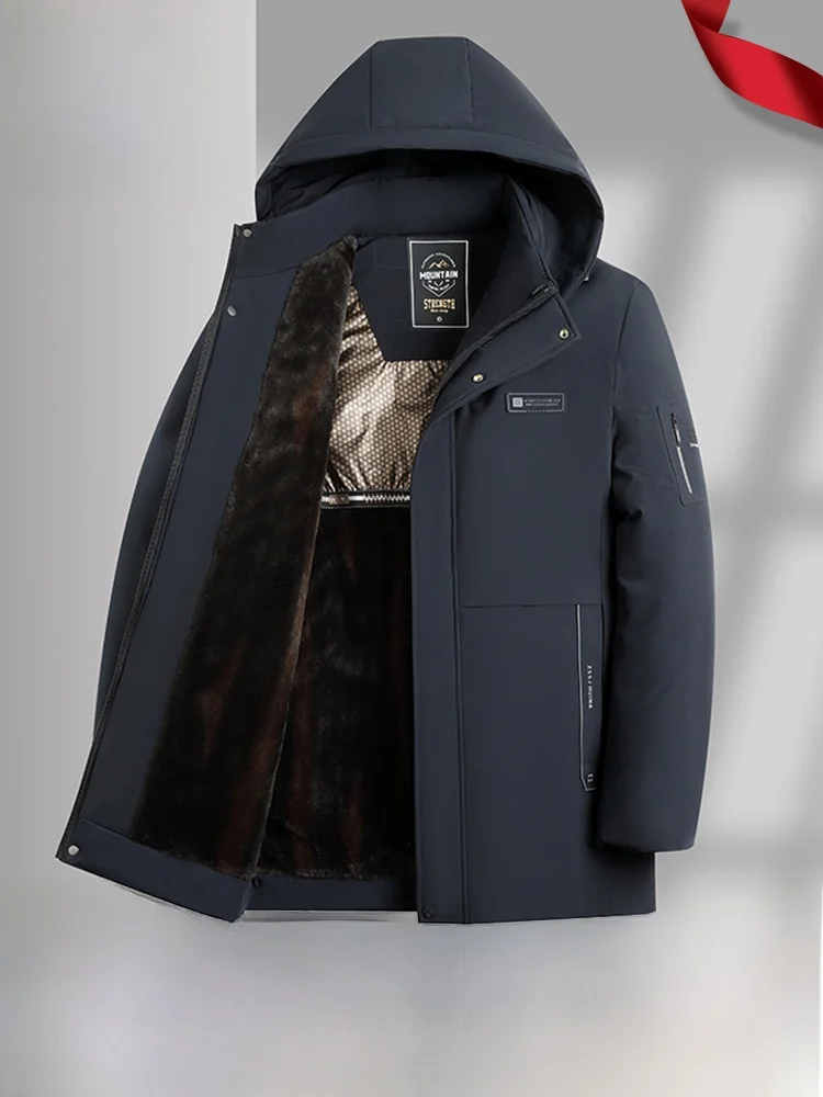 Мужское зимнее утолщенное теплое пальто с хлопковой подкладкой Woodpecker зимняя