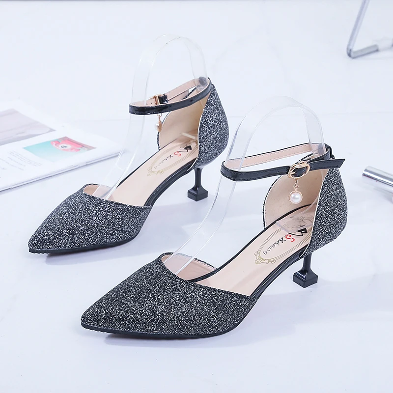 

silver pumps high heels women wedding shoes for bride party shoes bling pumps women shoes pointed toe stiletto heels gold