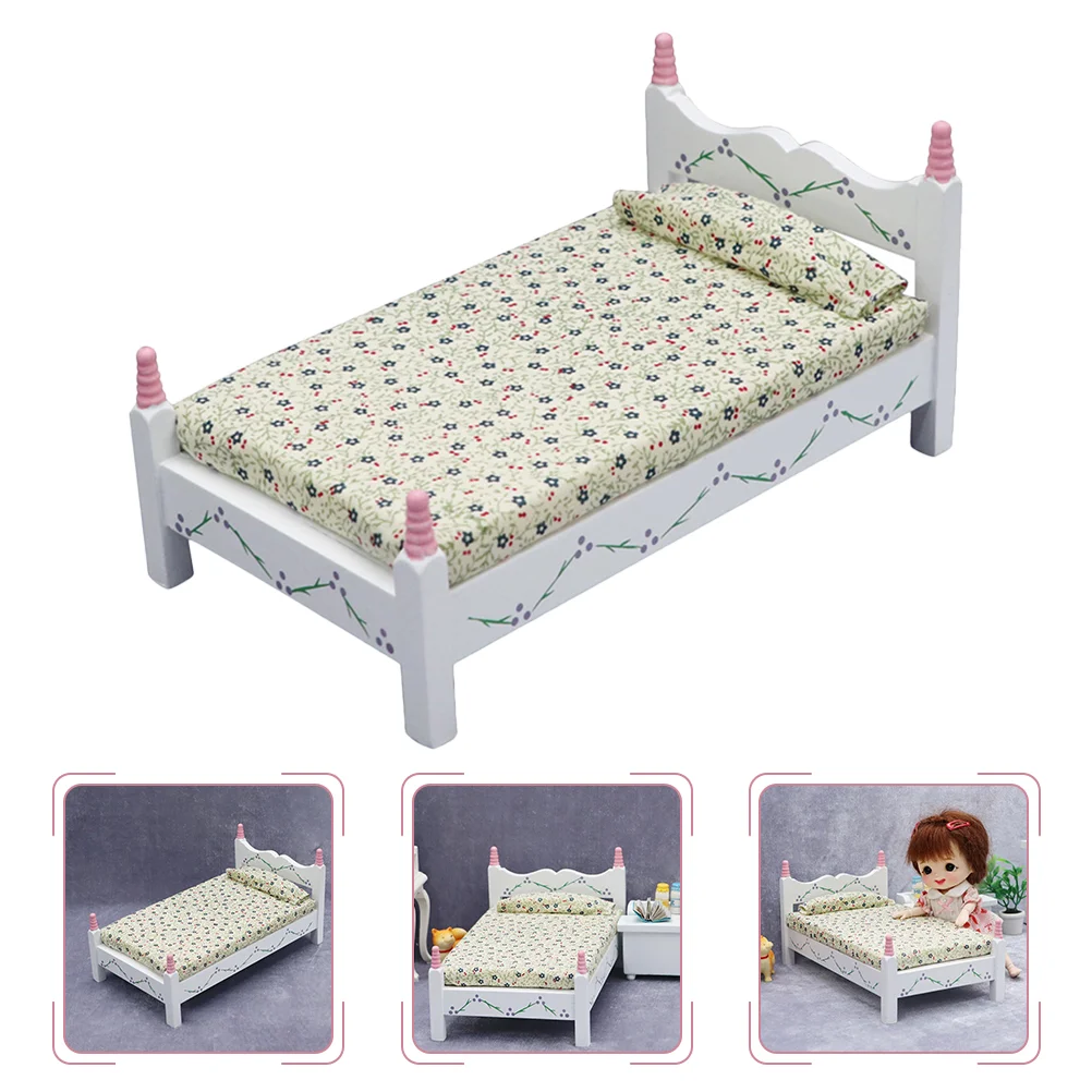 

Mini Bed Miniature Bed Model Creative Mini House Furniture Mini House Accessory