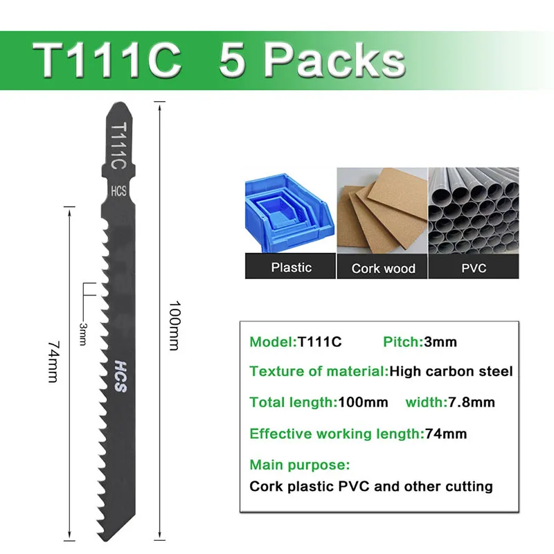 

Набор лезвий для корончатой пилы из высокопрочной стали с Т-образным хвостовиком