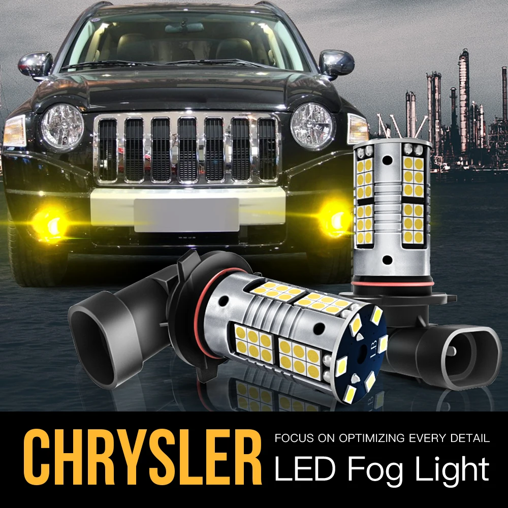 

2pcs 9006 9145 Canbus LED Fog Light Blub Lamp For Chrysler Crossfire PT Cruiser Sebring 300C 2004 2005 2006 2007 2008 2009 2010