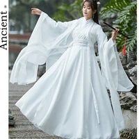 modern hanfu woman chinese traditional dress kimonos mujer tang dynasty style hanbok cosplay fairy princess dress white suit