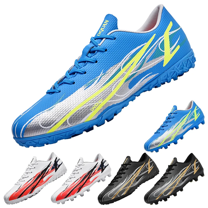 Stylish Comfortable Adult Youth Training Match Sports Football Shoes Outdoor Indoor Grass Sports Shoes 32-47#