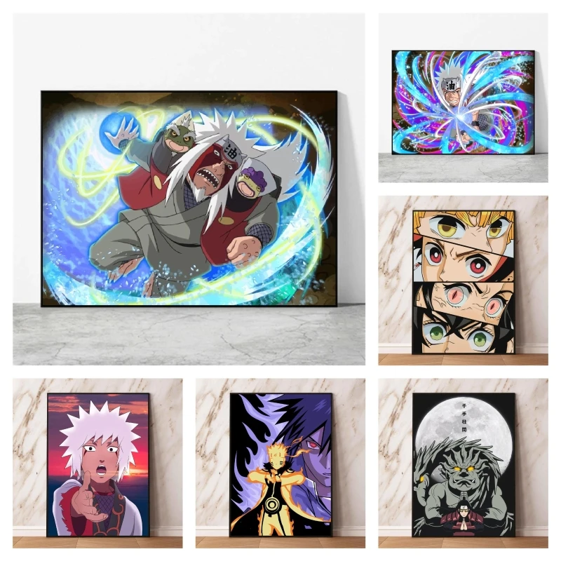 

Anime Character Pictures NARUTO jiraiy Christmas Gifts Home Room Painting Modular Prints High Quality Art Hanging Poster Toys