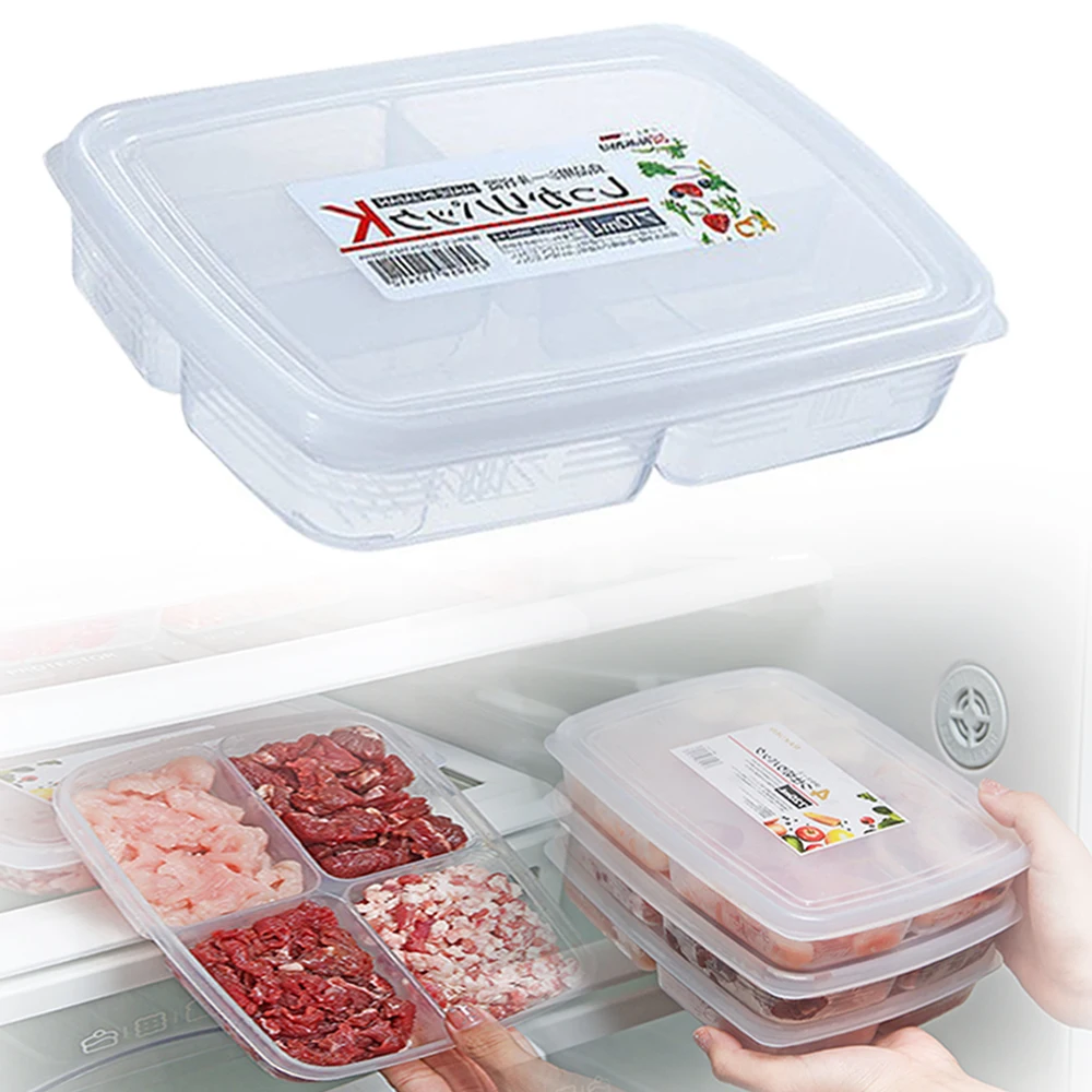 Кухонный Контейнер для хранения, контейнер для хранения мяса в микроволновой печи с крышкой, герметичный держатель, контейнер для свежих пр...