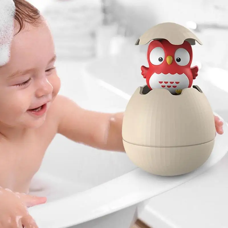 

Baby Bath Toy Cute Duck Penguin Egg Water Sprayer Sprinkler Bathroom Sprinkling Shower Swimming Water Playing Toys For Kids Gift