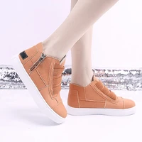 women flat shoes new vulcanized shoes canvas couple models breathable non slip sneakers solid color comfortable zipper womens