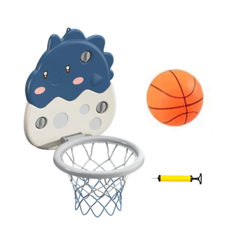 

Kids Sports Toy Basketball Hoop Set With Balls & Ball Pump Hanging Type Portable Children Games