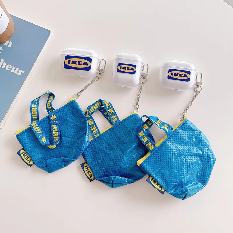 

Cute transparent For 2021 New AirPods 3 Magnetic Wireless earphone Case for AirPods1 2 pro Protective headset bag with Bag