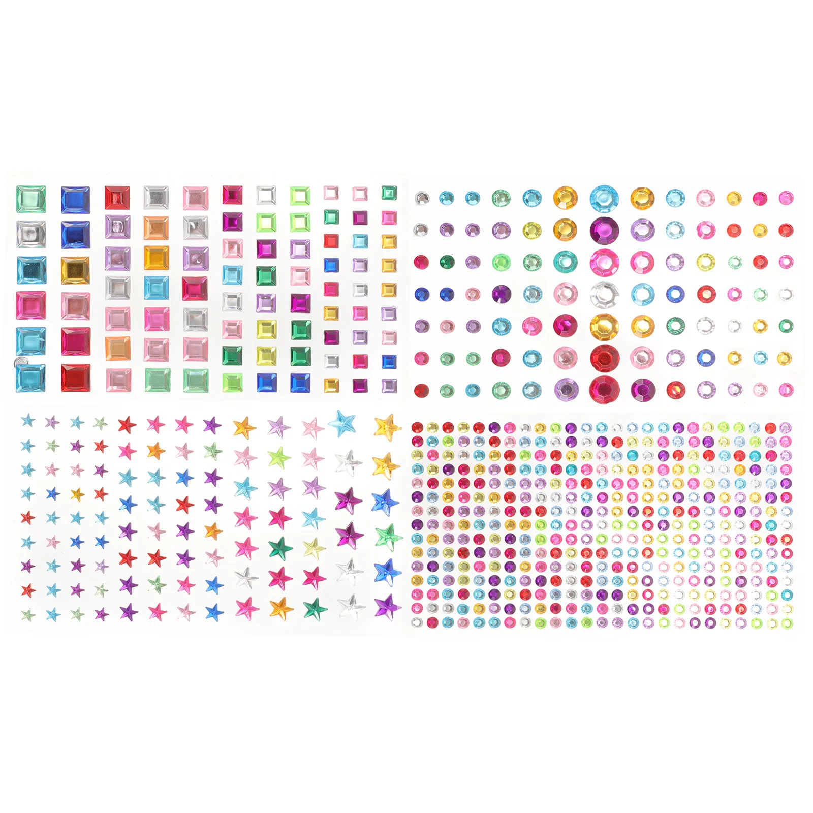 

Sticker Gems Crafts Makeup Jewels Sticky Stickers Kids Self Adhesive Rhinestones Photo Albums
