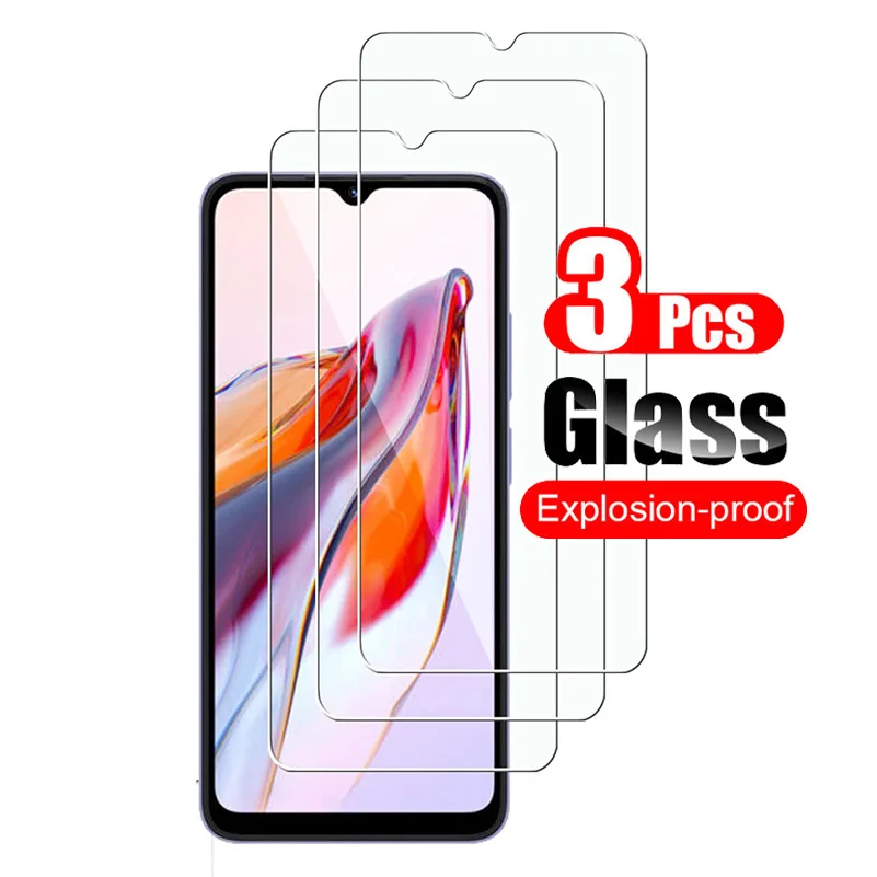 

3Pcs Tempered Glass For Redmi 12C 10C A2 Screen Protector Protective on For Redmi Note 12 11 T 5G 10 9 Poco X5 Pro 10S 11R Glass