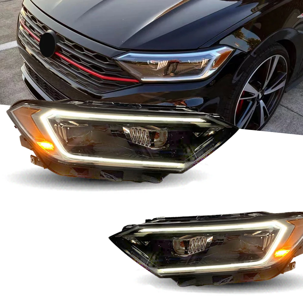 

Фара для VW Jetta светодиодный фары 2019-2022 Sagitar передняя фара автомобильный Стайлинг DRL искусственные линзы автомобильные аксессуары