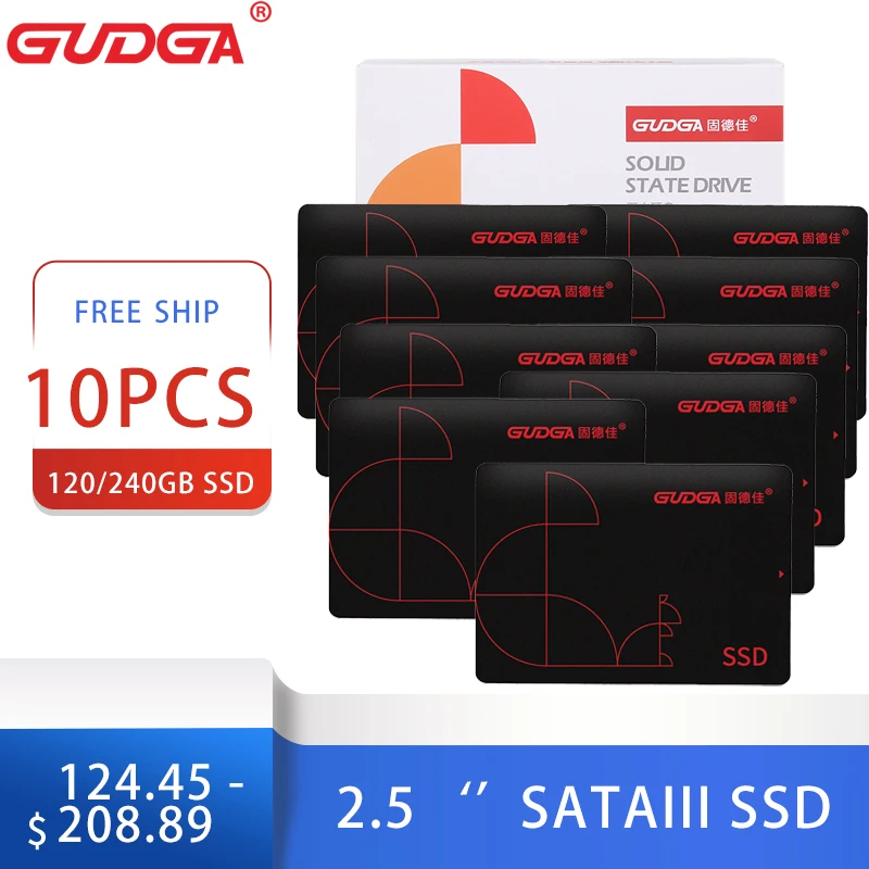 

GUDGA ssd drive for laptop ssd 10PCS ssd wholesale 120GB 240GB 2.5‘ SATAIII Internal State Hard Drive Duro Ssd hard drive