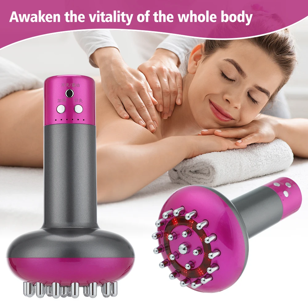

Electric Infrared Guasha Massager EMS Body Shaping Meridian Scraping Brush Detoxification Regimen Dredging Anti Cellulite Slim