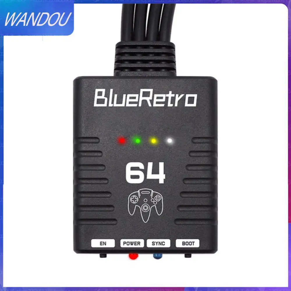 

Multi-functional Reset Button Supports 4 Controller Wireless Handle Converter Controller For N64 1 To 4