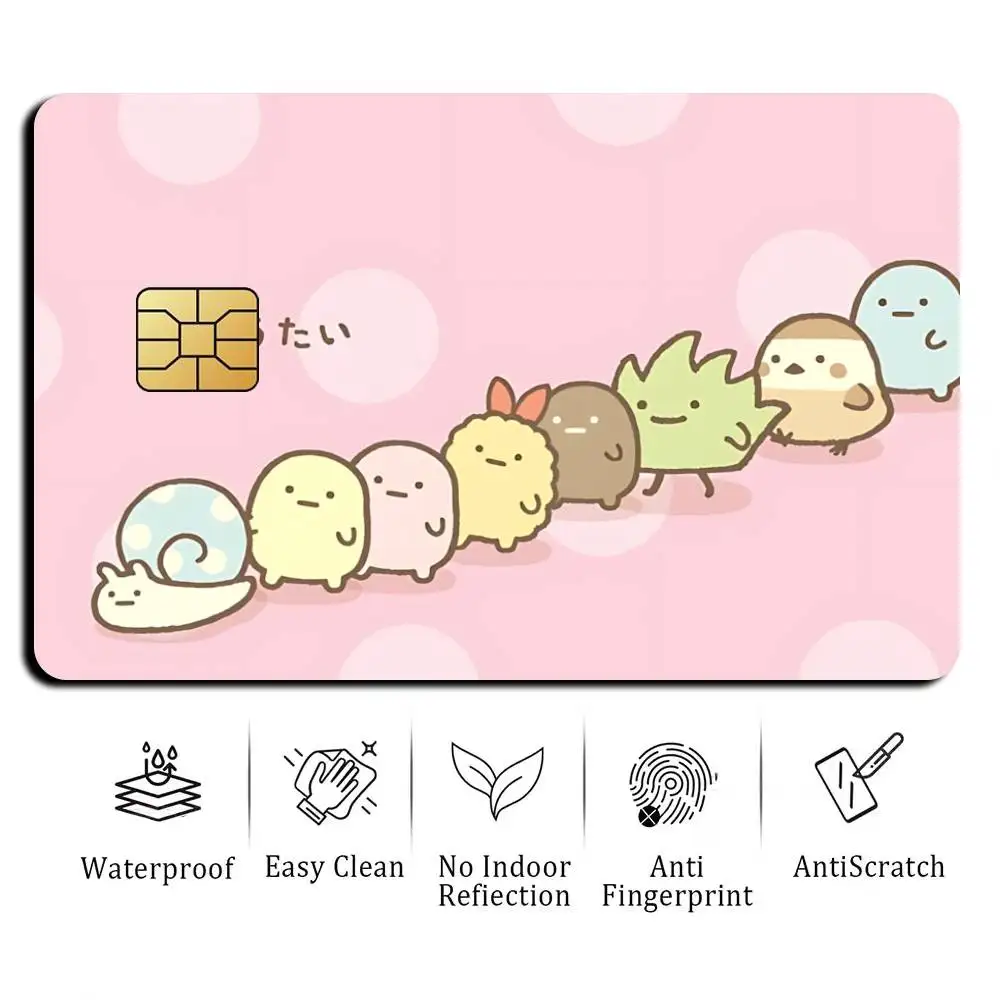 Наклейки-стикеры S-Sumikkogurashi Corner-Shy Mascot для банковских карт, защитная водонепроницаемая пленка-наклейка, подарок (art.: 3920dc46314a1) - 3920dc46314a1
