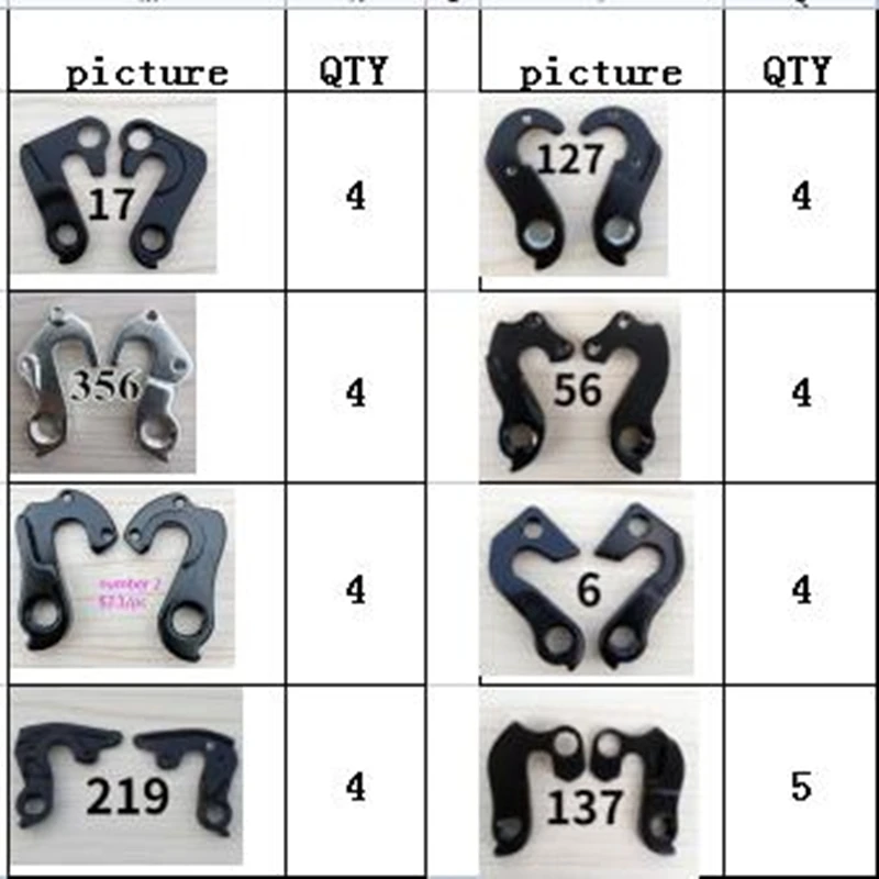 

34pcs Bicycle Derailleur Hanger Bikes Mech Dropout