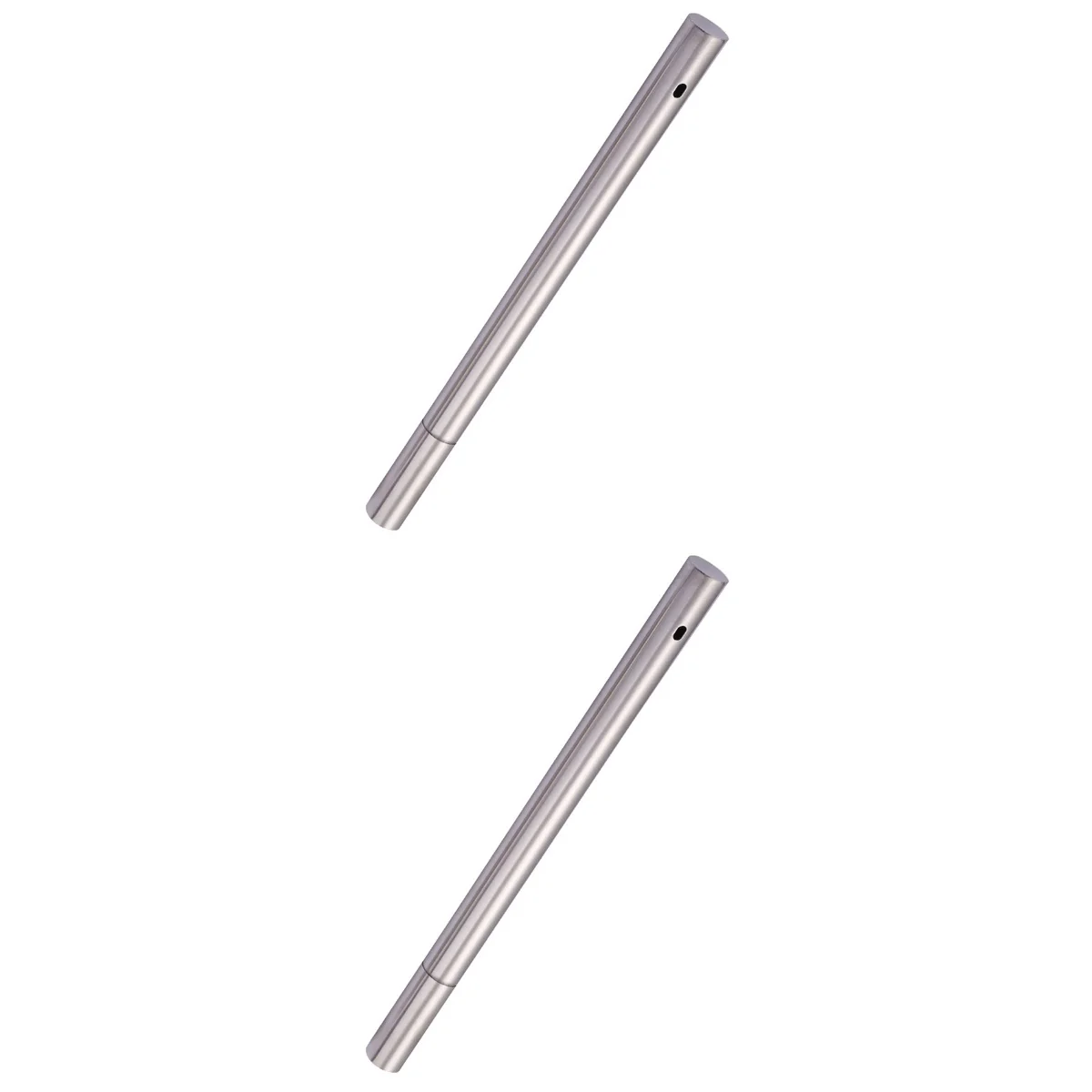 

2 pcs Barbecue Skewers Bucket Stainless Steel Barbecue Fork Holder Container