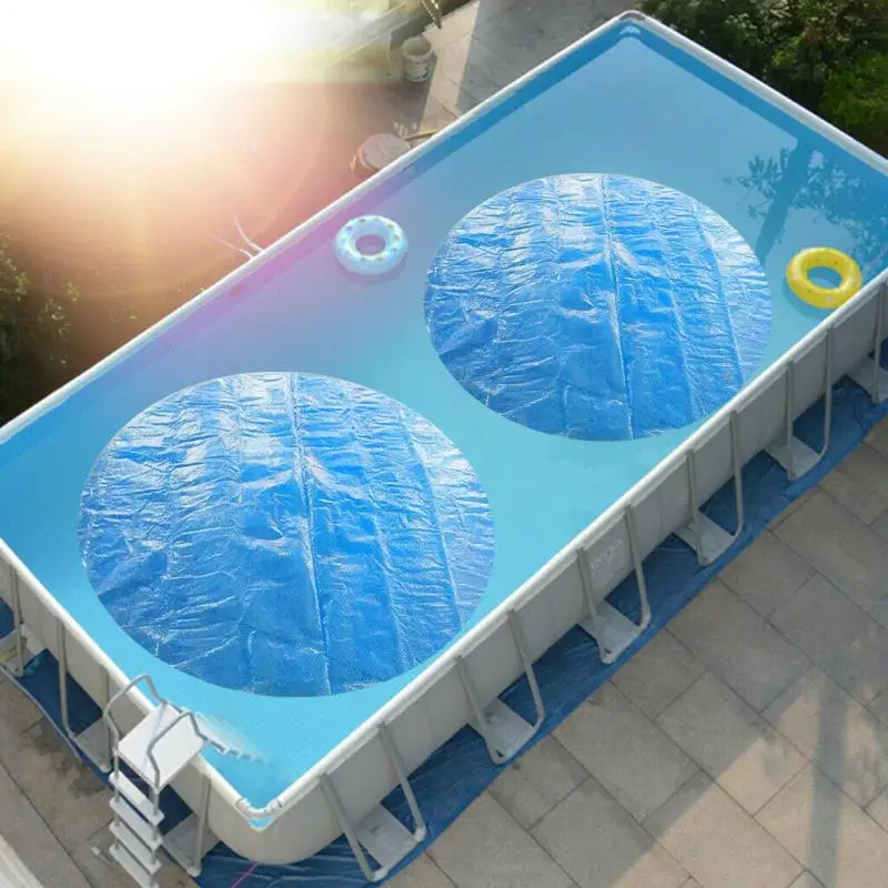 

4/5/6 FT Swimming Pool Cover Protector PE Insulation Film Foot Above Ground Dustproof Pool Solar Cover Rainproof Pool Cover Film