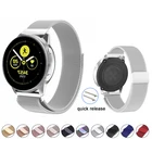 Ремешок магнитный для Samsung Active 2 40 44 мм, браслет для Galaxy watch 3 4 Classic 45 42 мм Gear S3 20 22 мм Huawei GT