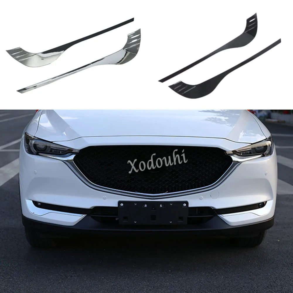 

For Mazda Cx82017 2018 2019 2020 2021 Car Sticker Styling Ornament Body Cover Trim Front Head Fog Light Hoods Lamp Frame Part