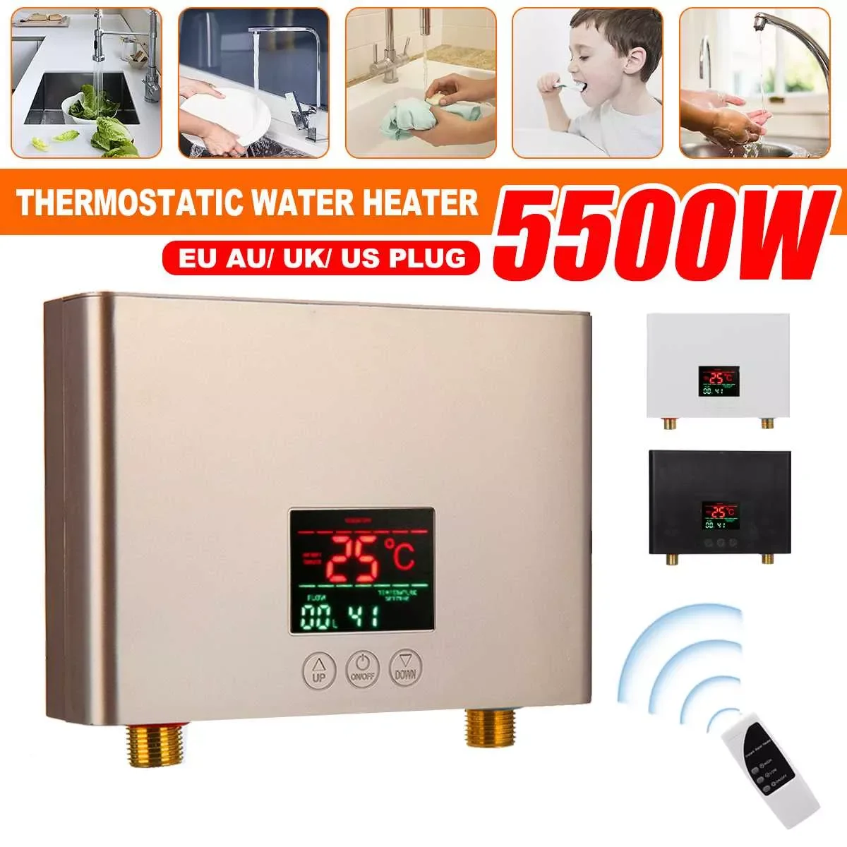 

110V 3000W / 220V 5500W Instant Electric Water Heater Mini Intelligent Frequency Conversion Constant Temperature