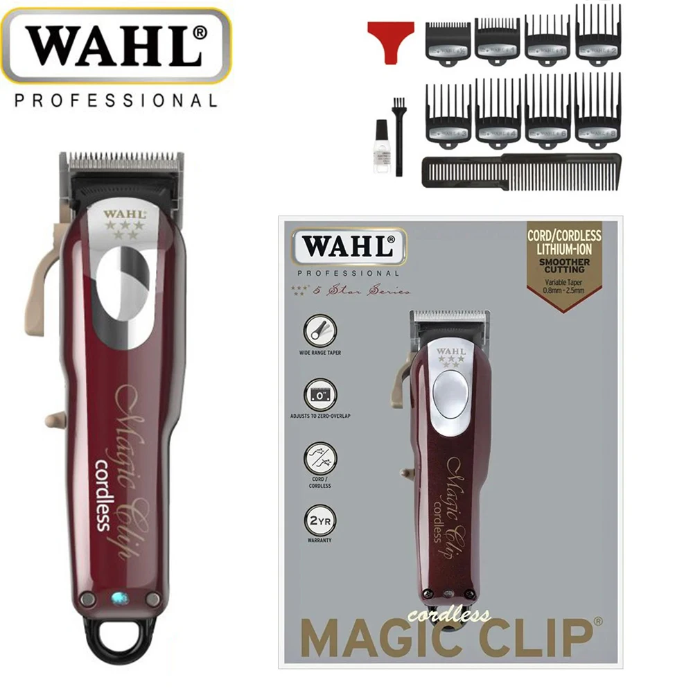 Wahl 8148 5 Star Cordless Magic Clip, Professional Hair Clip