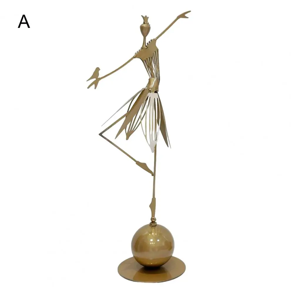 

Metal Garden Statue Decoration Vintage Metal Dancing Girl Garden Statue Waterproof Fade Resistant Outdoor for Garden for Indoor