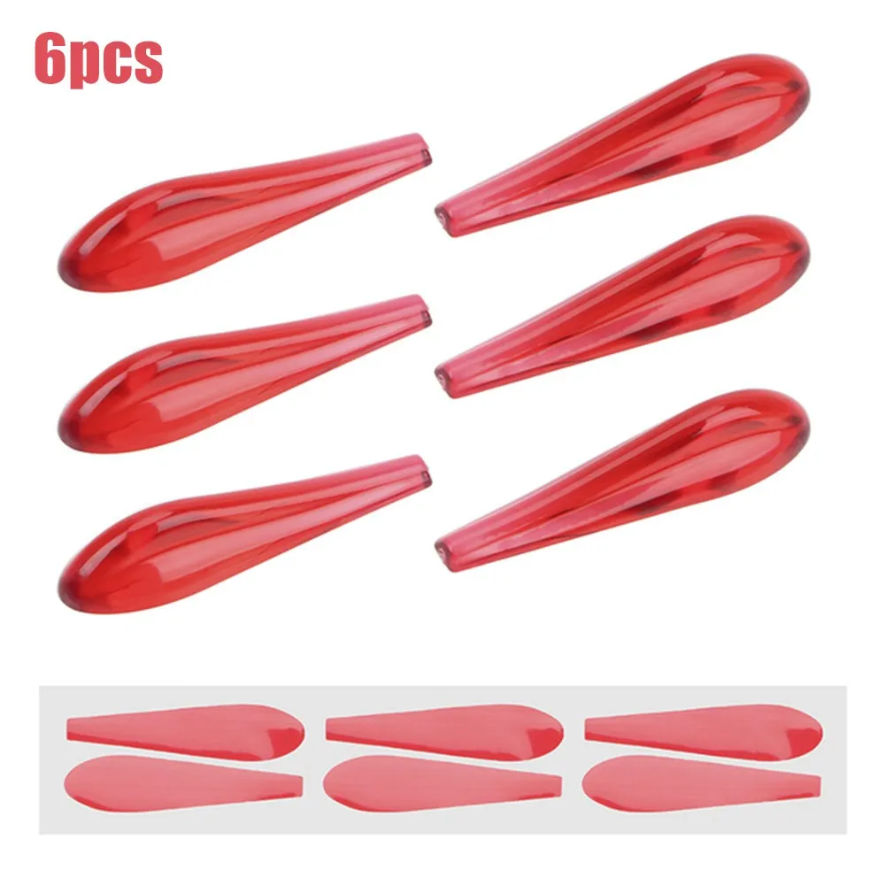 

6X Car 3D Spoiler Styling Sticker Anti Collision Mute Noise Reduction Universal Brand New Auto Parts High Quality And Durable