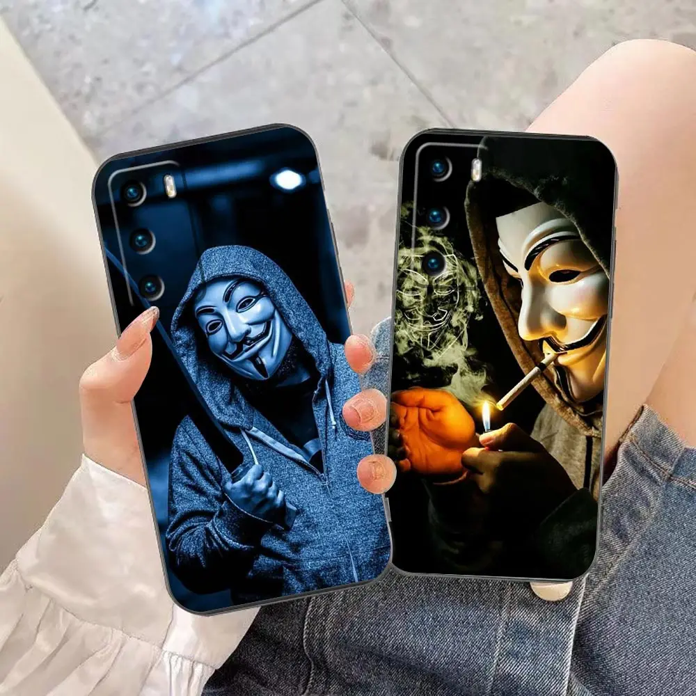 

Case For HUAWEI P50 P40 P30 P20 P10 Lite Pro Plus Pocket 2018 2019 5G MATE 30 20 20X Pro Lite Case Anonymous Hacker