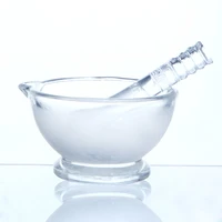 1pcs lab diameter 60mm to 180mm glass mortar and pestle glass mortar bowl all size available