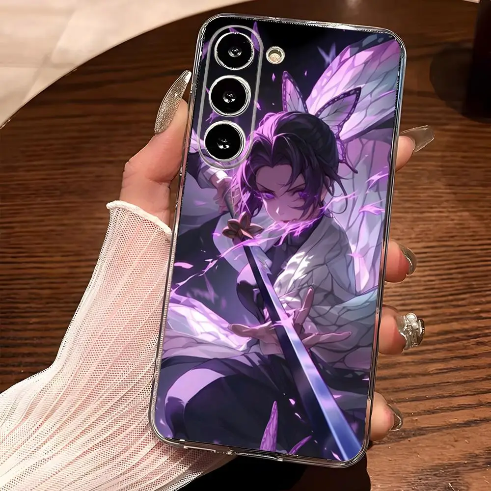 Чехол для телефона Hot Anime D-emons S-layers Samsung S25 S24 Ultra S23 Fe S22 S20 S21 Plus A13 A14 A16 A54 A24 прозрачный