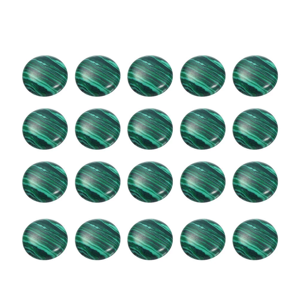 

20 Pcs 4mm Malachite Cabochons DIY Time Stone Supplies Crystals Beads Jewelry Accessories Ring