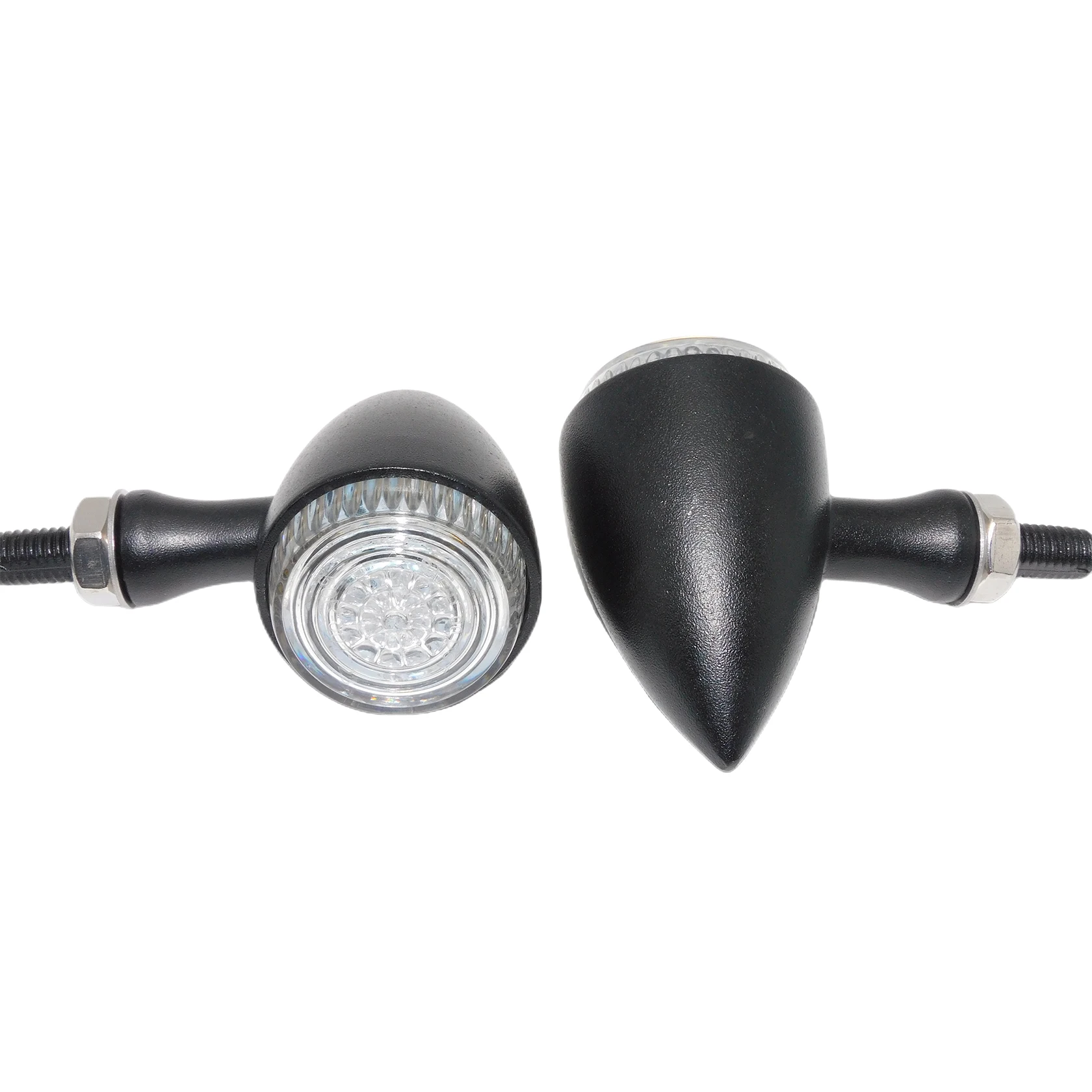 Мотоциклетные 10 мм светодиодные указатели поворота Янтарно-белый индикатор для